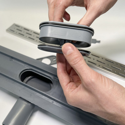 Будкрам купить Душевой трап PRIME LINE 50 см,  горизонтальный, решётка дождь, с мембраной Sanpreis Душевой трап PRIME LINE 50 см,  горизонтальный, решётка дождь, с мембраной Sanpreis 5