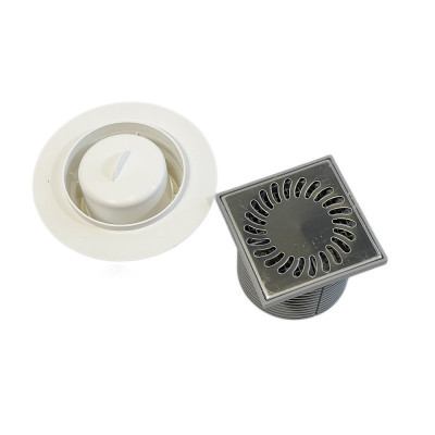 Будкрам купити Двокорпусний душовий трап NEPTUN 421 L 12.2х12.2 см, вертикальний вихід DN110, гідрозатвор, з ґратами із нержавіючої сталі Sanpreis Двокорпусний душовий трап NEPTUN 421 L 12.2х12.2 см, вертикальний вихід DN110, гідрозатвор, з ґратами із нержавіючої сталі Sanpreis 3