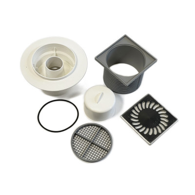 Будкрам купити Двокорпусний душовий трап NEPTUN 421 L 12.2х12.2 см, вертикальний вихід DN110, гідрозатвор, з ґратами із нержавіючої сталі Sanpreis Двокорпусний душовий трап NEPTUN 421 L 12.2х12.2 см, вертикальний вихід DN110, гідрозатвор, з ґратами із нержавіючої сталі Sanpreis 4