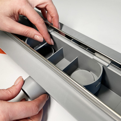 Будкрам купити Душовий канал CH 650 MN1 65 см з фланцем, горизонтальний вихід, грати з нержавіючої сталі Sanpreis Душовий канал CH 650 MN1 65 см з фланцем, горизонтальний вихід, грати з нержавіючої сталі Sanpreis 4