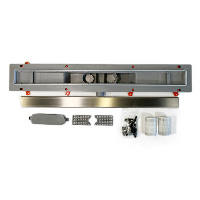 Будкрам купить Душевой канал CH 850 KN1, 85 см с фланцем, горизонтальный выход, решетка  под плитку Sanpreis Душевой канал CH 850 KN1, 85 см с фланцем, горизонтальный выход, решетка  под плитку Sanpreis 8