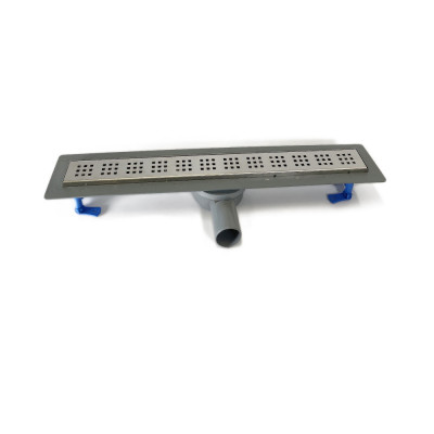 Будкрам купить Душевой  трап PERA LEGAL 60 см, горизонтальный, с фланцем, поворотный сифон, решётка квадрат Sanpreis