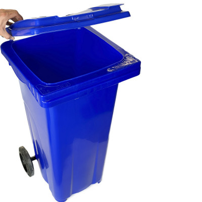 Будкрам купити Бак для сміття на колесах 120 л, посилений пластик, синій Afacan Plastik Бак для сміття на колесах 120 л, посилений пластик, синій Afacan Plastik 3