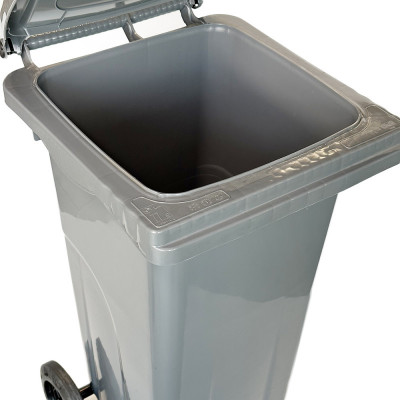 Будкрам купити Сміттєвий бак на колесах 240 л, пластик, сірий Afacan Plastik Сміттєвий бак на колесах 240 л, пластик, сірий Afacan Plastik 2