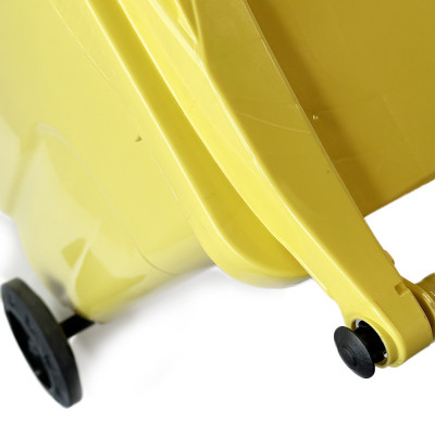 Будкрам купить Мусорный бак на колесах 120 л, усиленный пластик, желтый Afacan Plastik Мусорный бак на колесах 120 л, усиленный пластик, желтый Afacan Plastik 2