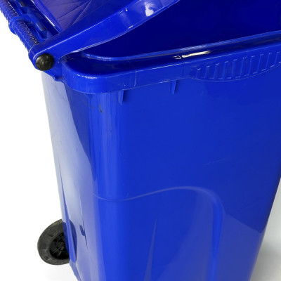 Будкрам купити Бак для сміття на колесах 240 л, посилений пластик, синій Afacan Plastik Бак для сміття на колесах 240 л, посилений пластик, синій Afacan Plastik 3