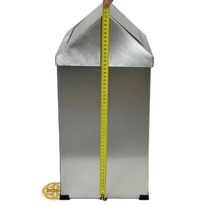 Будкрам купить Контейнер для мусора 25 Л с качающейся крышкой нержавеющая сталь, хром Sanpreis Контейнер для мусора 25 Л с качающейся крышкой нержавеющая сталь, хром Sanpreis 3