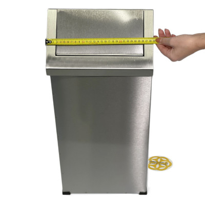 Будкрам купить Контейнер для мусора 36 Л с качающейся крышкой нержавеющая сталь, хром Sanpreis Контейнер для мусора 36 Л с качающейся крышкой нержавеющая сталь, хром Sanpreis 3