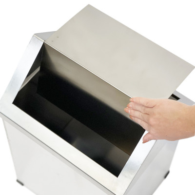 Будкрам купить Контейнер для мусора 36 Л с качающейся крышкой нержавеющая сталь, хром Sanpreis Контейнер для мусора 36 Л с качающейся крышкой нержавеющая сталь, хром Sanpreis 5