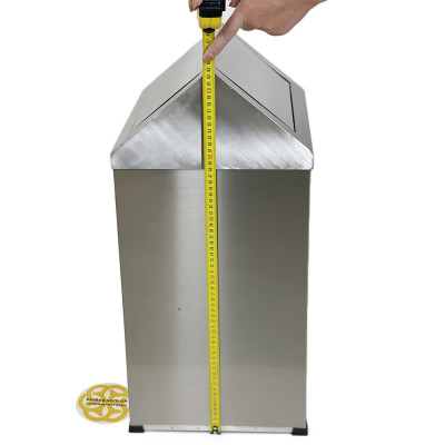 Будкрам купить Контейнер для мусора 54 Л с качающейся крышкой нержавеющая сталь, хром Sanpreis Контейнер для мусора 54 Л с качающейся крышкой нержавеющая сталь, хром Sanpreis 3