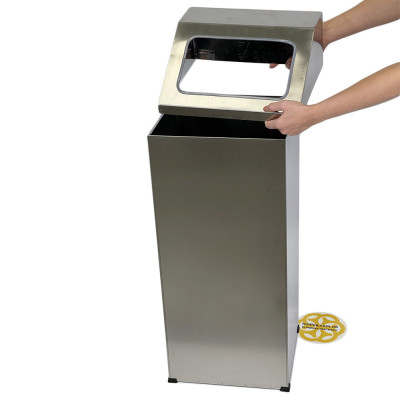 Будкрам купить Бак для мусора 80Л, нержавеющая сталь, хром Sanpreis Бак для мусора 80Л, нержавеющая сталь, хром Sanpreis 4