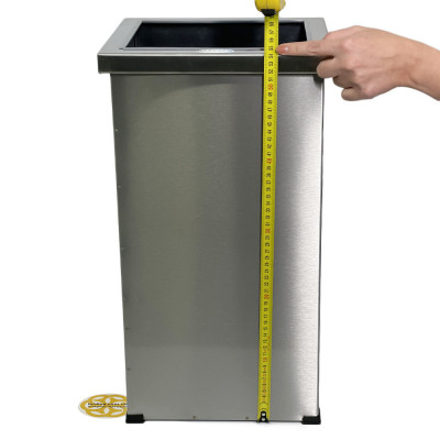 Будкрам купити Бак для сміття 36 Л без кришки, нержавіюча сталь, хром Sanpreis Бак для сміття 36 Л без кришки, нержавіюча сталь, хром Sanpreis 4