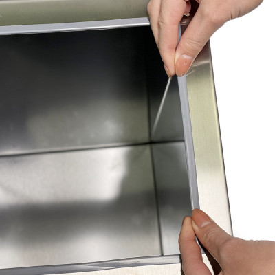 Будкрам купити Бак для сміття 36 Л без кришки, нержавіюча сталь, хром Sanpreis Бак для сміття 36 Л без кришки, нержавіюча сталь, хром Sanpreis 3