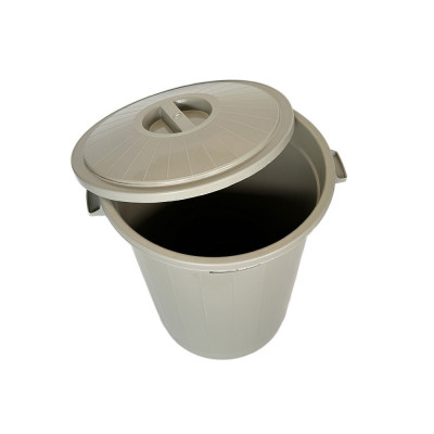 Будкрам купити Пластиковий бак для сміття з кришкою, об'єм 70 Л, сірий Afacan Plastik Пластиковий бак для сміття з кришкою, об'єм 70 Л, сірий Afacan Plastik 2