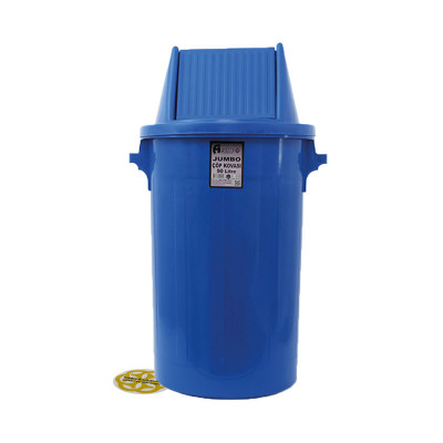 Будкрам купить Мусорный бак 90Л типа буфет,  пластик, синий Afacan Plastik