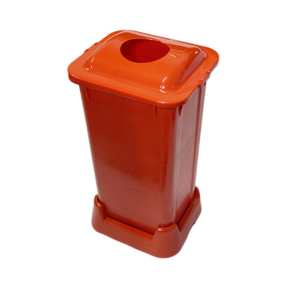 Будкрам купить Контейнер для сортировки мусора 70Л, с крышкой, пластик, красный, Afacan Plastik Контейнер для сортировки мусора 70Л, с крышкой, пластик, красный, Afacan Plastik 2