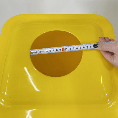 Будкрам купить Контейнер для сортировки мусора 70Л, с крышкой, пластик, желтый, Afacan Plastik Контейнер для сортировки мусора 70Л, с крышкой, пластик, желтый, Afacan Plastik 6