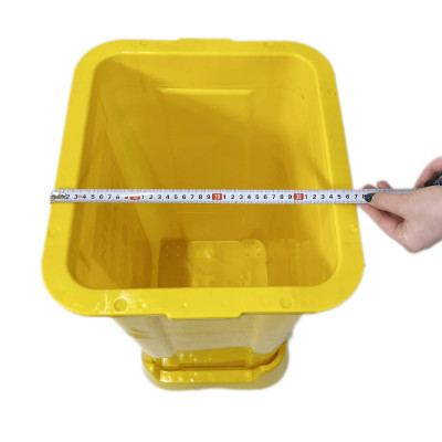 Будкрам купить Контейнер для сортировки мусора 70Л, с крышкой, пластик, желтый, Afacan Plastik Контейнер для сортировки мусора 70Л, с крышкой, пластик, желтый, Afacan Plastik 7