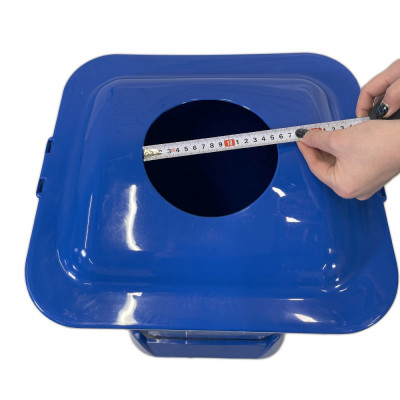 Будкрам купить Контейнер для сортировки мусора 70Л, с крышкой, пластик, синий, Afacan Plastik Контейнер для сортировки мусора 70Л, с крышкой, пластик, синий, Afacan Plastik 6