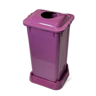 Будкрам купити Контейнер для сортування мусору 70Л, з кришкою, пластик, фіолетовий Afacan Plastik Контейнер для сортування мусору 70Л, з кришкою, пластик, фіолетовий Afacan Plastik 4