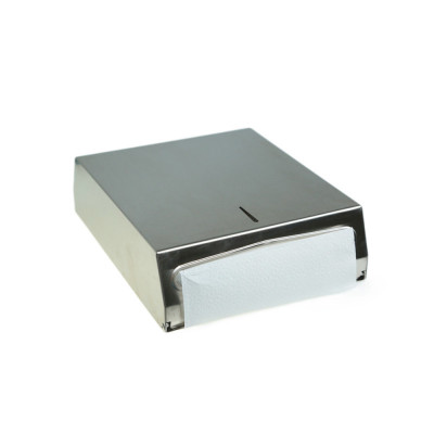 Будкрам купить Диспенсер для бумажных полотенец 400 шт, навесной, 32x9x26 см, нержавеющая сталь Sanpreis