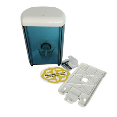 Будкрам купити Дозатор для мила піни 1400 мл, настінний, синій прозорий Afacan Plastik Дозатор для мила піни 1400 мл, настінний, синій прозорий Afacan Plastik 2