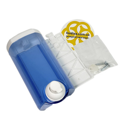 Будкрам купити Дозатор для мила піни 500 мл, настінний, синій прозорий Afacan Plastik Дозатор для мила піни 500 мл, настінний, синій прозорий Afacan Plastik 3