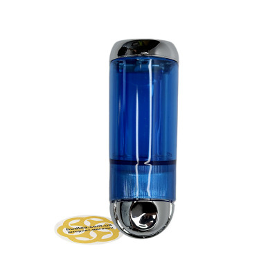 Будкрам купити Дозатор для мила 170 мл, настінний, синій хром Afacan Plastik