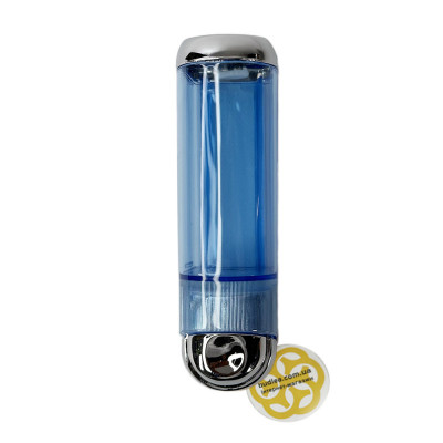 Будкрам купити Дозатор для мила 250 мл, настінний, синій хром Afacan Plastik