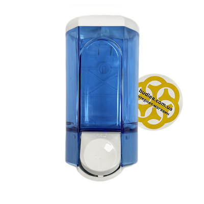 Будкрам купить Дозатор для мыла 600 мл, настенный, синий, кнопка белая Afacan Plastik Дозатор для мыла 600 мл, настенный, синий, кнопка белая Afacan Plastik 3