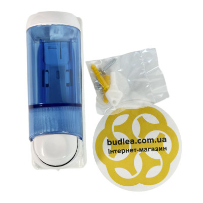 Будкрам купити Дозатор для мила 170 мл, настінний, на планці, синьо-білий Afacan Plastik Дозатор для мила 170 мл, настінний, на планці, синьо-білий Afacan Plastik 5