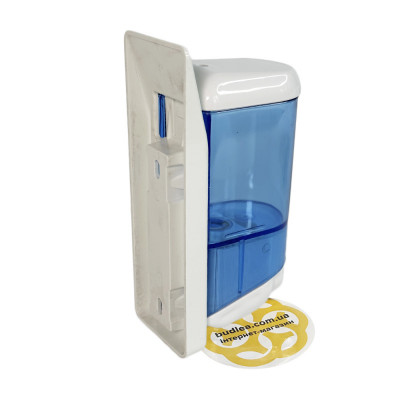 Будкрам купити Дозатор для мила 170 мл, настінний, на планці, синьо-білий Afacan Plastik Дозатор для мила 170 мл, настінний, на планці, синьо-білий Afacan Plastik 2