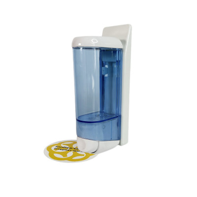 Будкрам купити Дозатор для мила 250 мл, настінний, на планці, синьо-білий Afacan Plastik