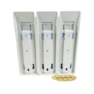 Будкрам купити Дозатор для мила потрійний 3х250 мл, настінний, синьо-білий Afacan Plastik Дозатор для мила потрійний 3х250 мл, настінний, синьо-білий Afacan Plastik 2