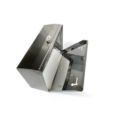 Будкрам купити Диспенсер для паперових рушників 200 шт, навісний, 20x9x26 см, нержавіюча сталь Sanpreis Диспенсер для паперових рушників 200 шт, навісний, 20x9x26 см, нержавіюча сталь Sanpreis 3