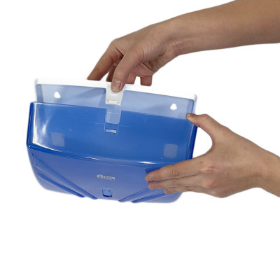 Будкрам купити Диспенсер для серветок на 200 штук, пластик, прозорий блакитний Afacan Plastik Диспенсер для серветок на 200 штук, пластик, прозорий блакитний Afacan Plastik 2