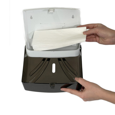 Будкрам купити Диспенсер для серветок на 200 штук, пластик, прозорий димчастий Afacan Plastik Диспенсер для серветок на 200 штук, пластик, прозорий димчастий Afacan Plastik 2