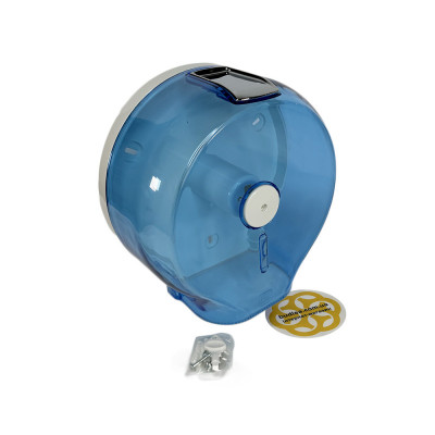 Будкрам купить Диспенсер для туалетной бумаги  с нижним вытяжением, прозрачный голубой Afacan Plastik Диспенсер для туалетной бумаги  с нижним вытяжением, прозрачный голубой Afacan Plastik 2