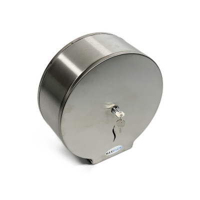 Будкрам купити Диспенсер для туалетного паперу D27, з нижнім витягуванням, нержавіюча сталь, хром сатин Sanpreis Диспенсер для туалетного паперу D27, з нижнім витягуванням, нержавіюча сталь, хром сатин Sanpreis 3