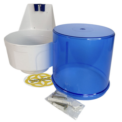 Будкрам купить Диспенсер для бумажных полотенец в рулонах, пластик, бело-голубой Afacan Plastik Диспенсер для бумажных полотенец в рулонах, пластик, бело-голубой Afacan Plastik 4