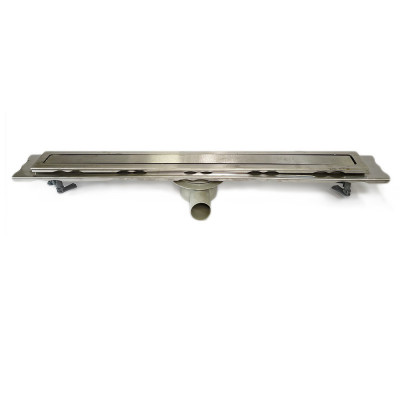 Будкрам купити Душовий трап ELIT PREMIUM 80 см, горизонтальний, нержавіюча сталь, поворотний сифон, грати - суцільнометалеві Sanpreis Душовий трап ELIT PREMIUM 80 см, горизонтальний, нержавіюча сталь, поворотний сифон, грати - суцільнометалеві Sanpreis 2