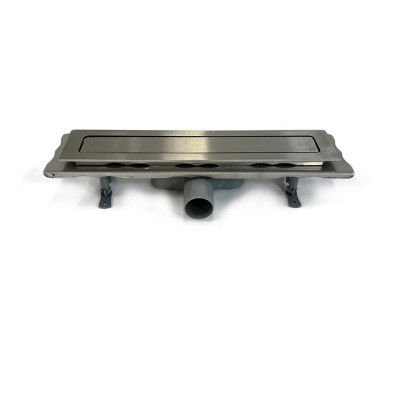 Будкрам купити Душовий трап ELIT PREMIUM 45 см, горизонтальний, нержавіюча сталь, грати - суцільнометалеві Sanpreis Душовий трап ELIT PREMIUM 45 см, горизонтальний, нержавіюча сталь, грати - суцільнометалеві Sanpreis 2