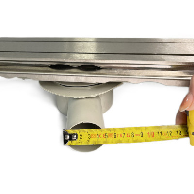 Будкрам купити Душовий трап ELIT PREMIUM 80 см, горизонтальний, нержавіюча сталь, поворотний сифон, грати - суцільнометалеві Sanpreis Душовий трап ELIT PREMIUM 80 см, горизонтальний, нержавіюча сталь, поворотний сифон, грати - суцільнометалеві Sanpreis 4