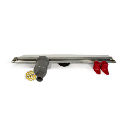 Будкрам купить Душевой трап серии Slim Line 80 см, вертикальный s-образный сифон Evimetal Душевой трап серии Slim Line 80 см, вертикальный s-образный сифон Evimetal 4