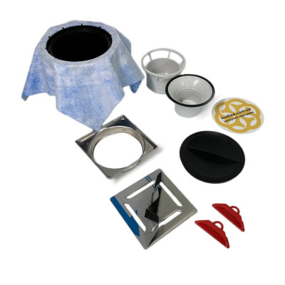 Будкрам купити Трап для душу серії PYS Floor Drain 10х10 см, вертикальний, малюнок решітки Evimetal Трап для душу серії PYS Floor Drain 10х10 см, вертикальний, малюнок решітки Evimetal 3