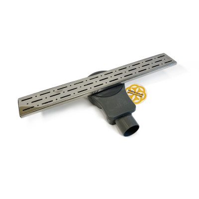 Будкрам купить Душевой канал FORTE ROTATION 50 см, горизонтальный, с двойным затвором, поворотный сифон, решётка дождь Sanpreis