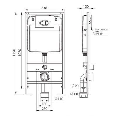 Будкрам купить Инсталляция для унитаза, одинарная нога Sanpreis Инсталляция для унитаза, одинарная нога Sanpreis 7