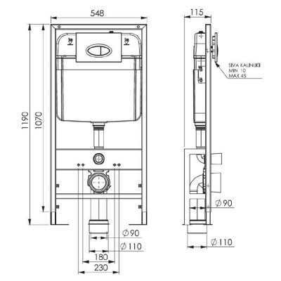 Будкрам купити Інсталяція для унітазу, подвійна нога, 3/6 л Sanpreis Інсталяція для унітазу, подвійна нога, 3/6 л Sanpreis 7