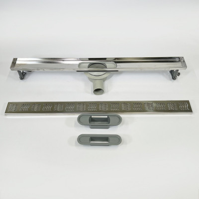 Будкрам купити Трап для душу CLASSIC LEGAL 80 см, горизонтальний, поворотний сифон, з гідрозатвором, грати хвиля Sanpreis Трап для душу CLASSIC LEGAL 80 см, горизонтальний, поворотний сифон, з гідрозатвором, грати хвиля Sanpreis 4