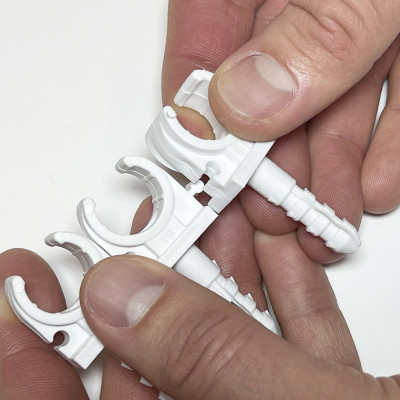 Будкрам купити Кліпса із дюбелем для металопластикової труби, 16 мм Sanpol Кліпса із дюбелем для металопластикової труби, 16 мм Sanpol 3